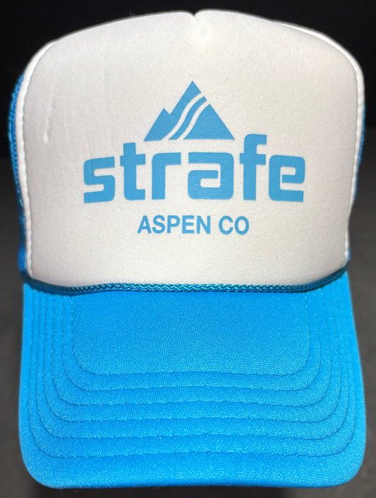 Strafe Aspen CO Trucker Hat - Blue Mountain Design
